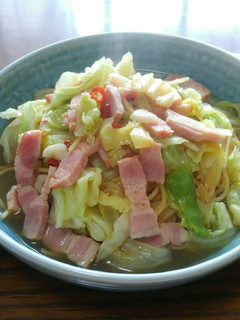 キャベツとベーコン☆和風スープパスタ-レシピのメイン写真
