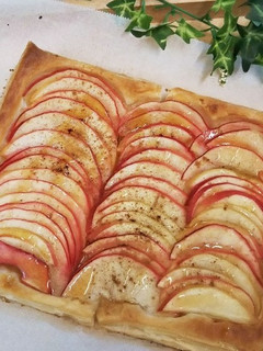 簡単♪型いらずりんごパイ(オープンパイ)-レシピのメイン写真