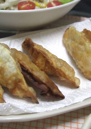 ツナと餃子の皮で♪かりっと揚げ餃子-レシピのメイン写真