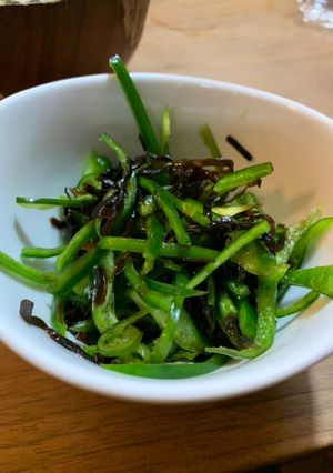 ピーマンの塩昆布和え-レシピのメイン写真