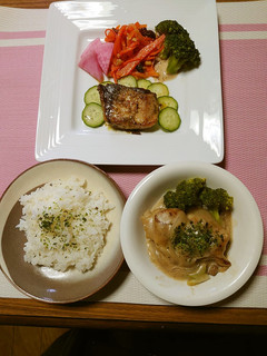 ヨウサマの減塩夕食手抜きリッチ祝日 ⑦-レシピのメイン写真