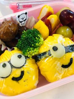 遠足に!ミニオン弁当♡-レシピのメイン写真