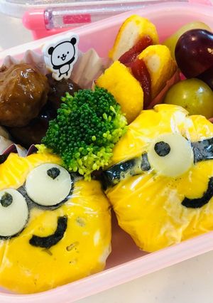 遠足に！ミニオン弁当♡-レシピのメイン写真
