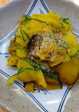 皮まで食べようカボチャきんぴら。-レシピのメイン写真
