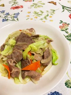 主な材料4つだけ!☆野菜炒め☆肉入り-レシピのメイン写真