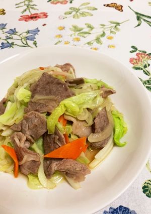 主な材料4つだけ！☆野菜炒め☆肉入り-レシピのメイン写真