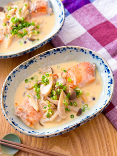 鮭の味噌きのこクリームムニエル♩-レシピのメイン写真