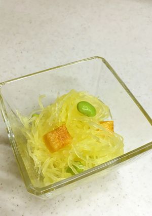 そうめんかぼちゃの酢の物♪茹で方-レシピのメイン写真