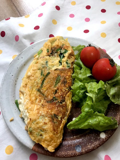 ほうれん草とチーズのオムレツ-レシピのメイン写真