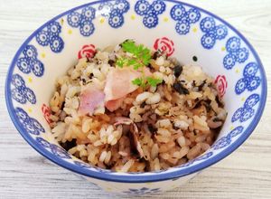海苔とベーコンの炊き込みご飯＃家事ヤロウ-レシピのメイン写真