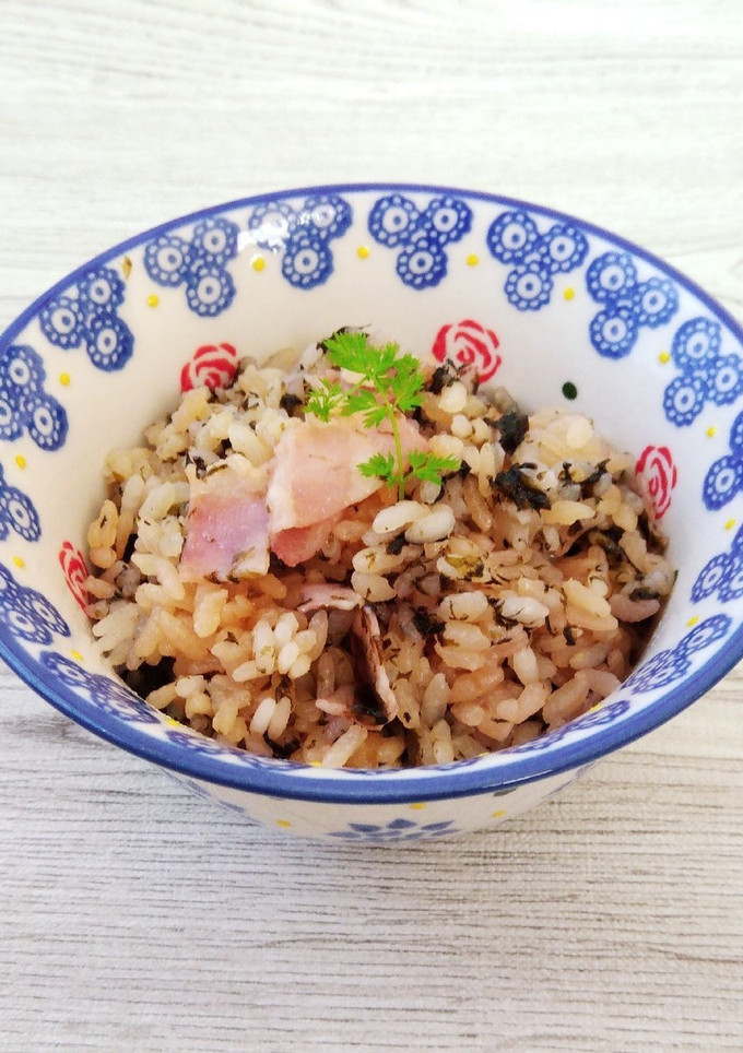 海苔とベーコンの炊き込みご飯＃家事ヤロウ-レシピのメイン写真