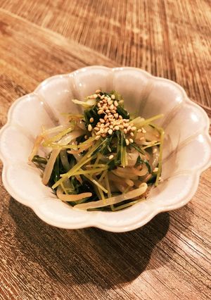【至極のお通し】激ウマ豆苗のナムル！！-レシピのメイン写真