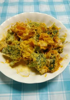ブロッコリーとかぼちゃの味噌和え-レシピのメイン写真
