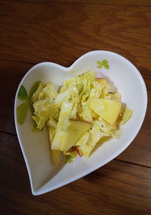 ハニーマスタードで白菜とリンゴのサラダ-レシピのメイン写真