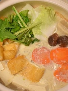白みそと豆乳の鍋-レシピのメイン写真