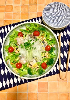 大盛サラダミックスで☆簡単さば缶サラダ-レシピのメイン写真