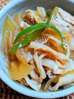 豚バラ肉と玉ねぎの麺つゆ炒め-レシピのメイン写真