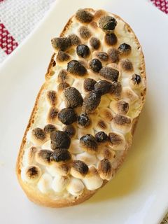 チーズ&マシュマロのフォカッチャトースト-レシピのメイン写真