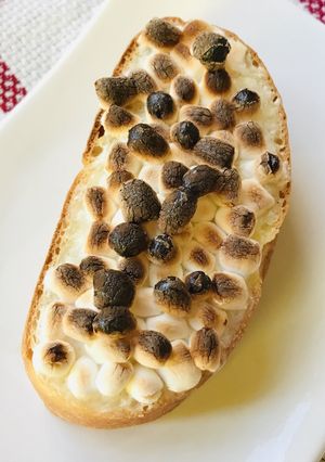 チーズ&マシュマロのフォカッチャトースト-レシピのメイン写真