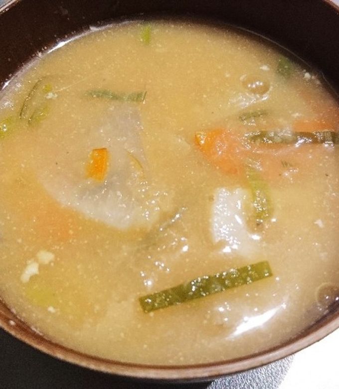 風邪に負けない♡お味噌汁♡-レシピのメイン写真