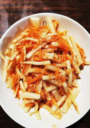人参と大根の味ポンツナ和え★☆-レシピのメイン写真