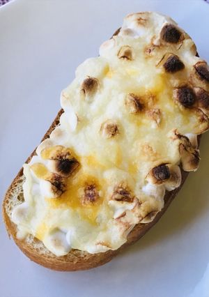 マシュマロ＆チーズのフォカッチャトースト-レシピのメイン写真