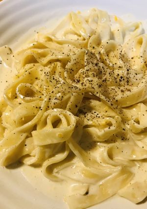 生パスタ＆マスカルポーネのカルボナーラ風-レシピのメイン写真