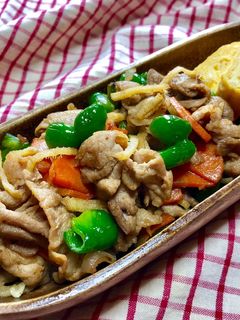 豚小間と人参・ピーマンの生姜炒め★お弁当-レシピのメイン写真