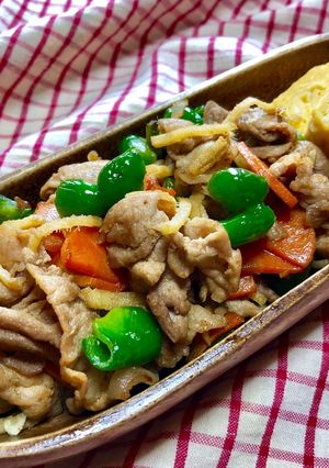 豚小間と人参・ピーマンの生姜炒め★お弁当-レシピのメイン写真