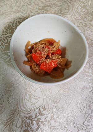 コチ醤を使った蓮根のきんぴらです-レシピのメイン写真