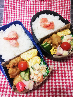 高校男子弁当&パパ弁♡唐揚げ11/5-レシピのメイン写真