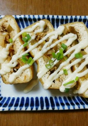 栃尾揚げのネギ包み-レシピのメイン写真