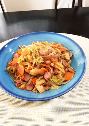 ガッツリキムチ野菜炒め-レシピのメイン写真