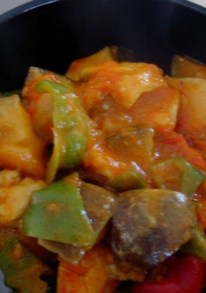 ラタトゥイユ風カレー丼-レシピのメイン写真