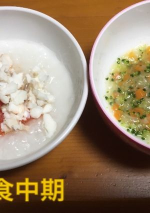 離乳食中期☆7ヶ月 カラフルごはん-レシピのメイン写真