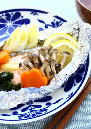秋の味覚～*秋鮭のホイル焼き-レシピのメイン写真