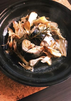 包丁要らず！タジン鍋のサバ缶の香草蒸し！-レシピのメイン写真