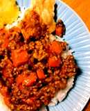 お手軽！にんじんとしいたけのキーマカレー