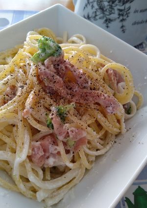 生ハムとクリームチーズソースパスタ-レシピのメイン写真
