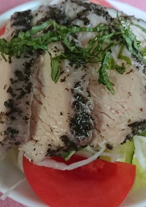ゆかりで簡単！和風サラダチキン☆-レシピのメイン写真