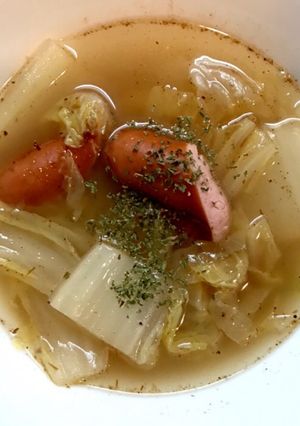 白菜とウインナーのスープ-レシピのメイン写真