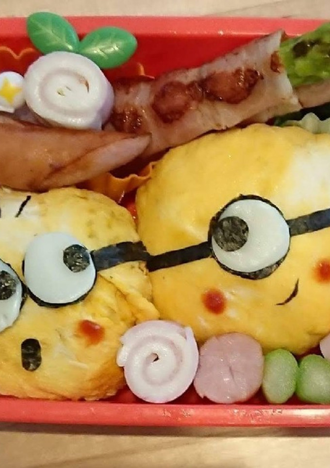 幼稚園のお弁当第37段!!ミニオン♪-レシピのメイン写真