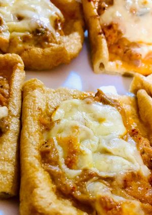 簡単 糖質オフ 油揚げのキムマヨ焼き-レシピのメイン写真