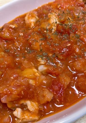 鶏肉のトマト煮込み-レシピのメイン写真