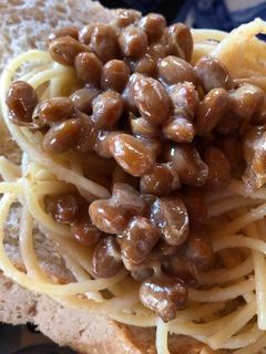 納豆とたらコスパのトースト-レシピのメイン写真