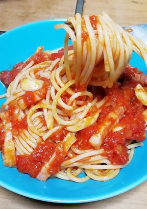トマトソースパスタ-レシピのメイン写真