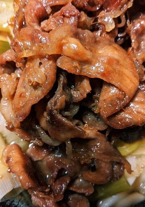 肉にくうどん-レシピのメイン写真