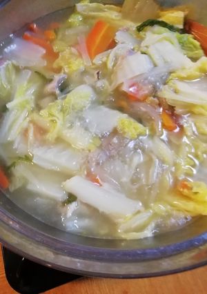 胃腸に優しい！鶏と白菜の水炊き-レシピのメイン写真