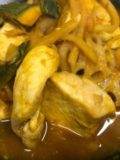 鶏肉とかぼちゃのカレー炒め煮-レシピのメイン写真