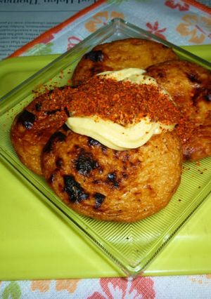 網焼きで別寅ひら天マヨネーズ載せのタパス-レシピのメイン写真